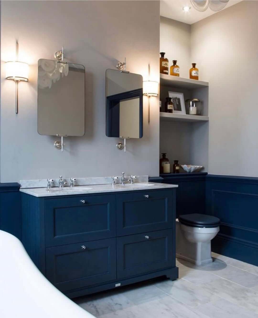 19+ Navy Bathroom Ideas for a Bold and Sophisticated Look