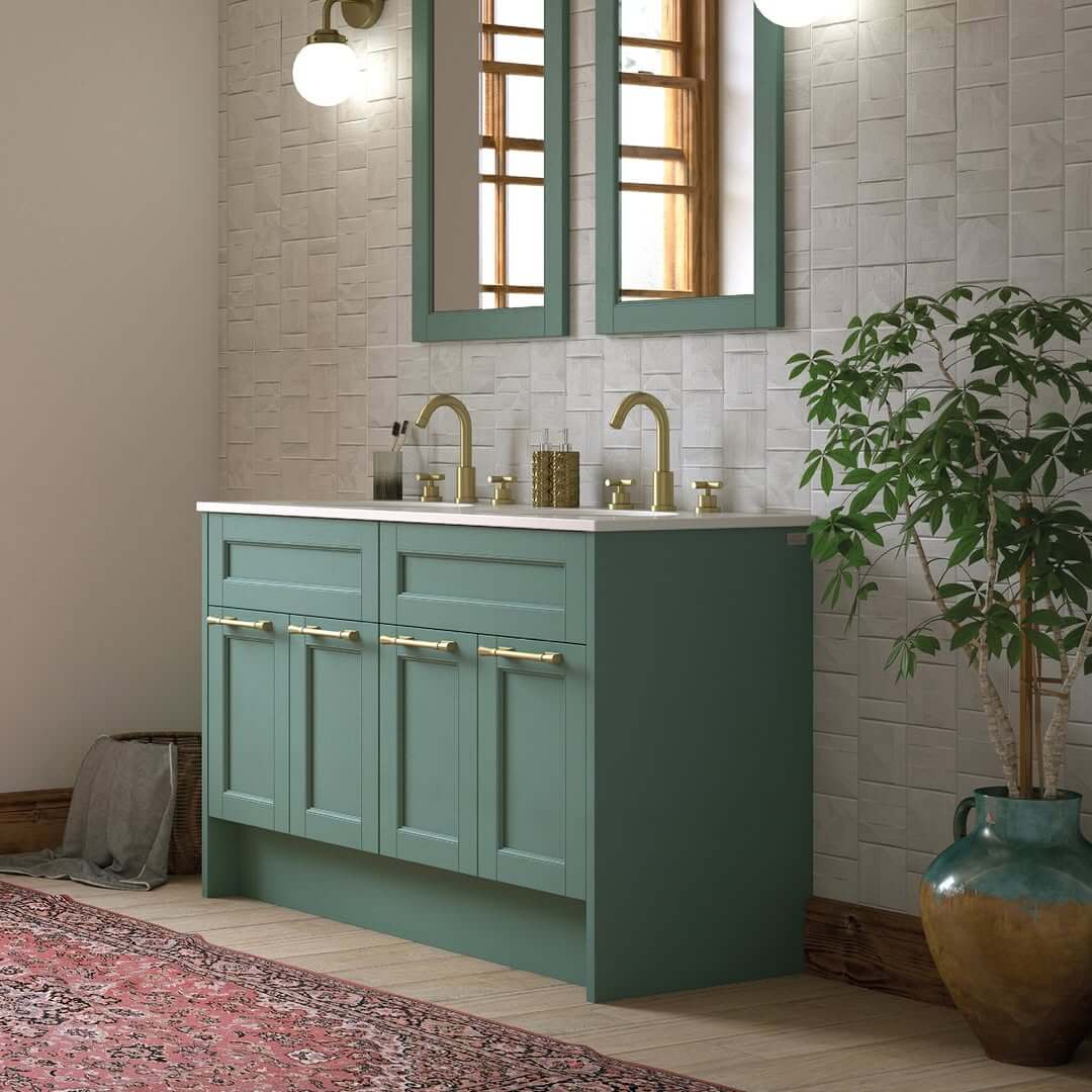 21+ Green Vanity Bathroom Ideas for a Fresh and Stylish Look