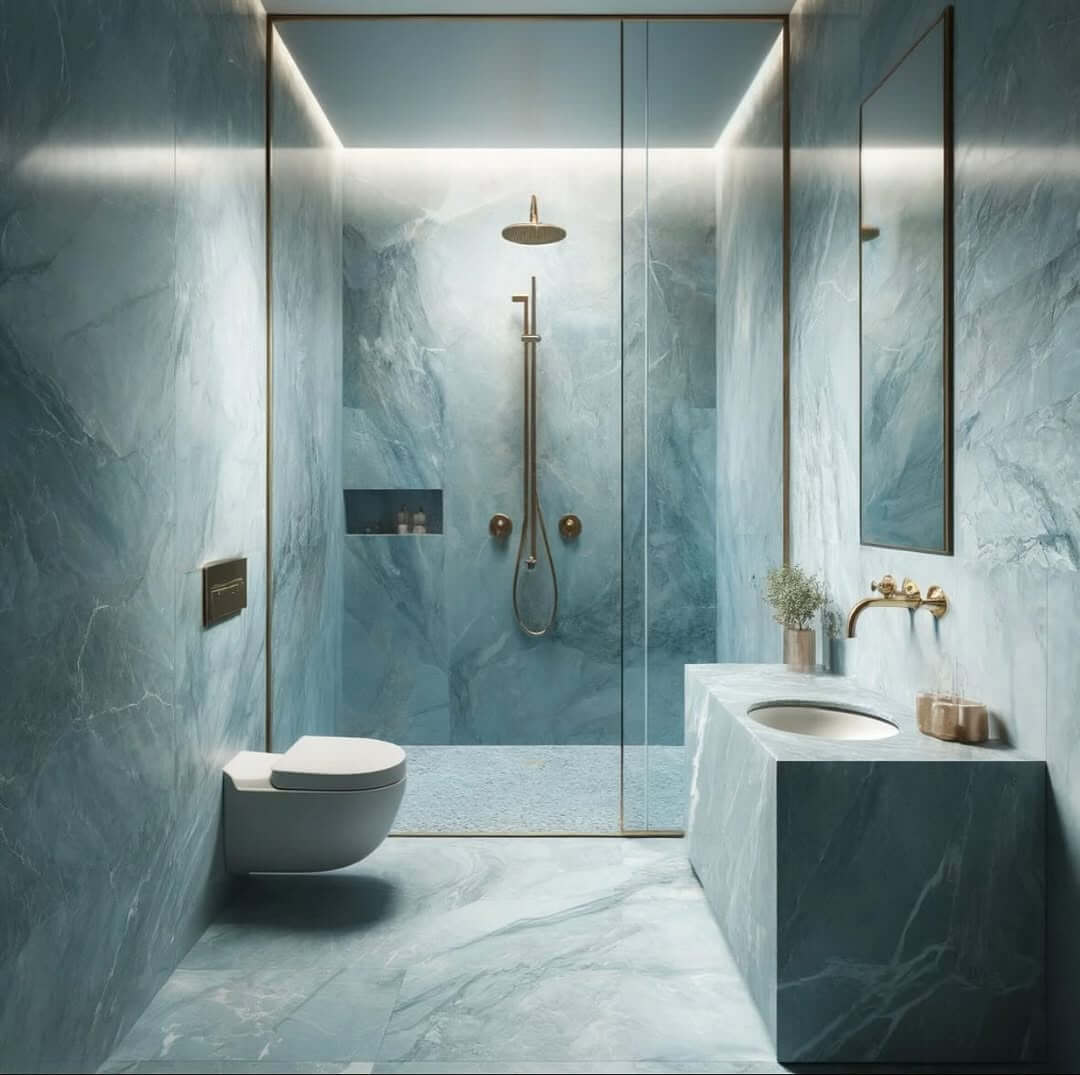 29 Stunning Blue Bathroom Design Ideas to Transform Your Space - Evinco ...