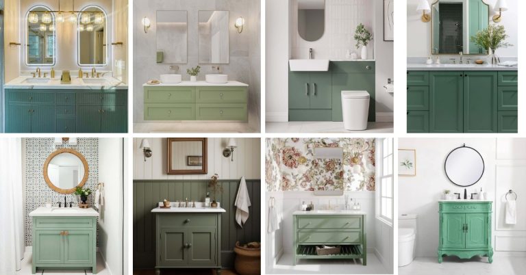 21 Green Vanity Bathroom Ideas to Refresh Your Space