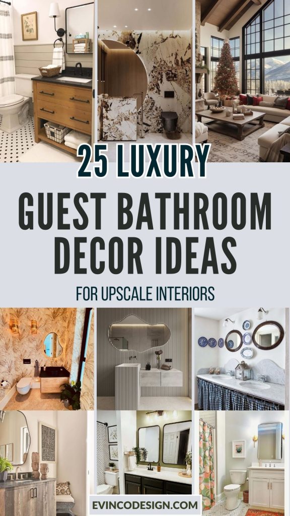 25 Luxury Guest Bathroom Decor Ideas for Upscale Interiors