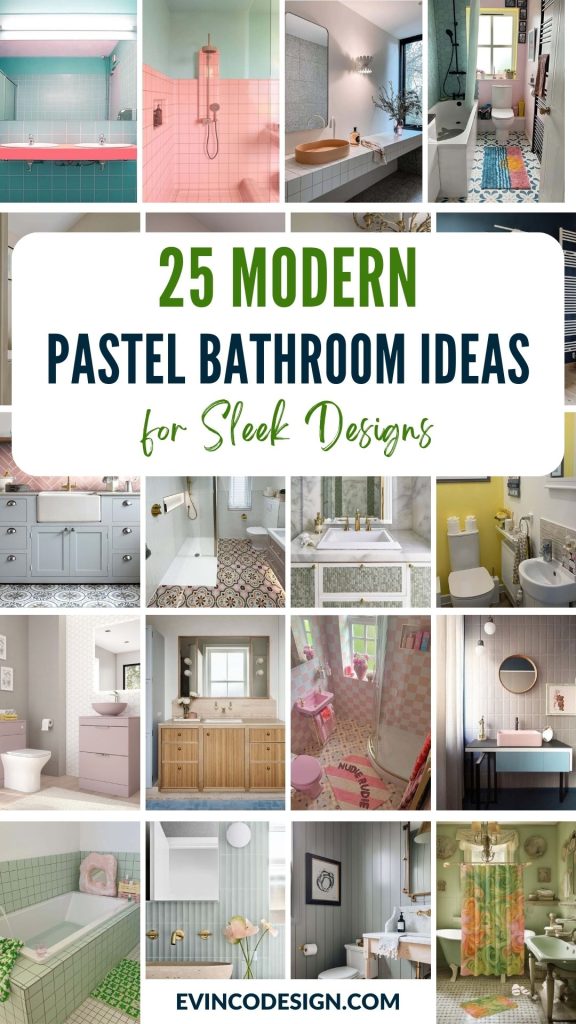 25 Modern Pastel Bathroom Ideas for Sleek Designs