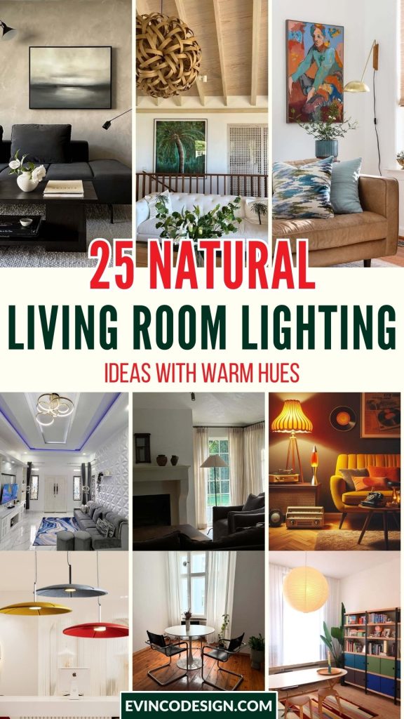 25 Natural Living Room Lighting Ideas with Warm Hues