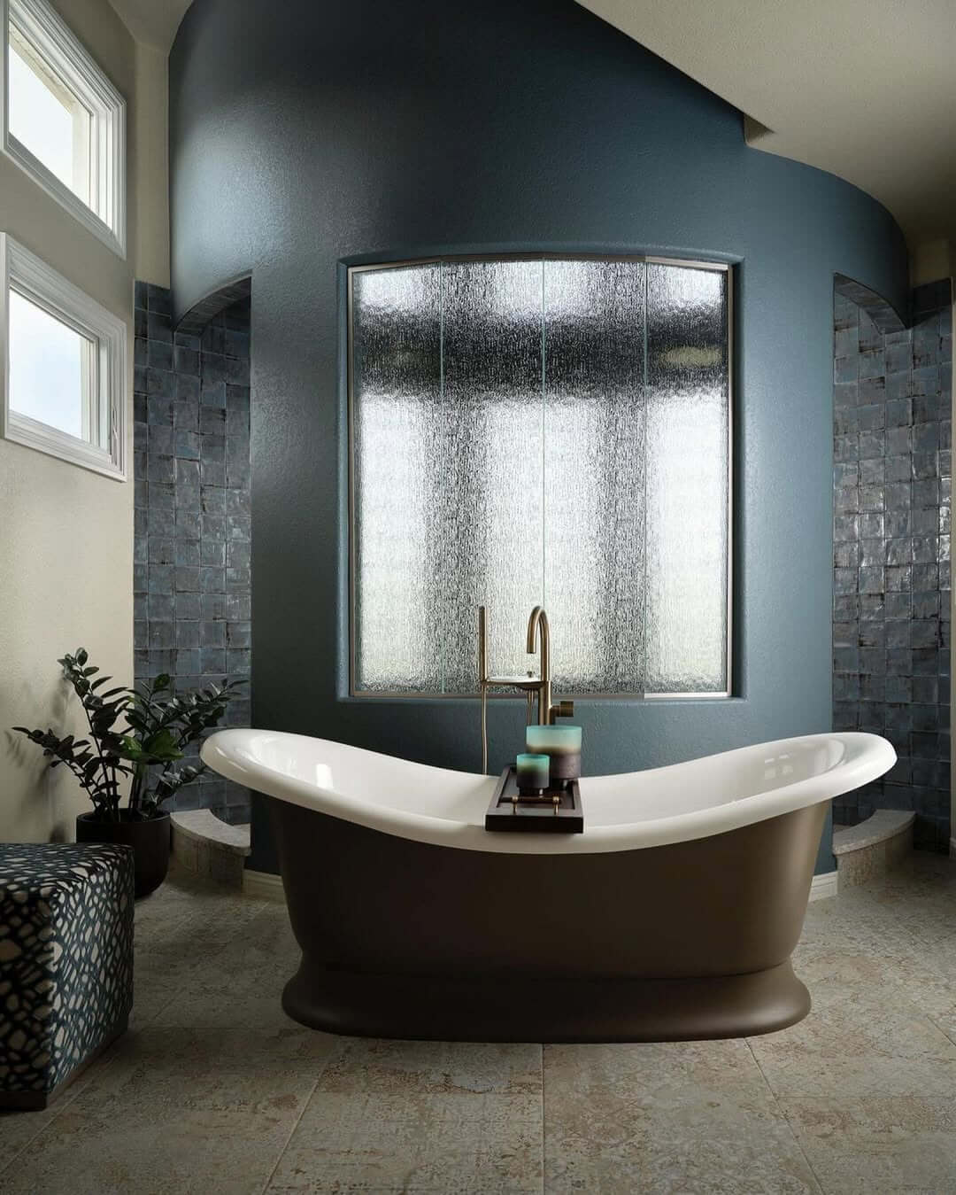 25+ Navy Blue Bathroom Wall Ideas for a Bold and Luxurious Look