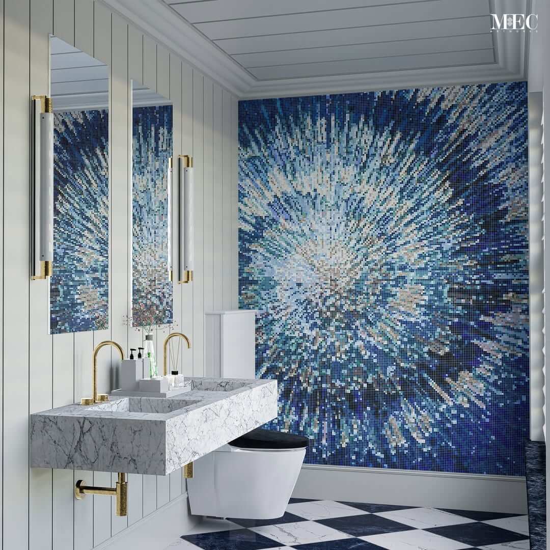25+ Navy Blue Bathroom Wall Ideas for a Bold and Luxurious Look