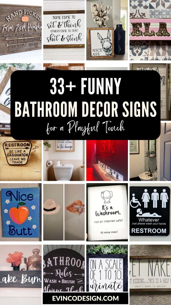 Funny Bathroom Decor Signs for a Playful Touch