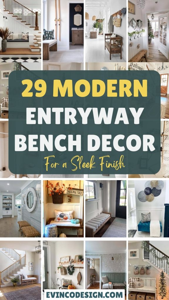 Modern Entryway Bench Decor Ideas for a Sleek Finish