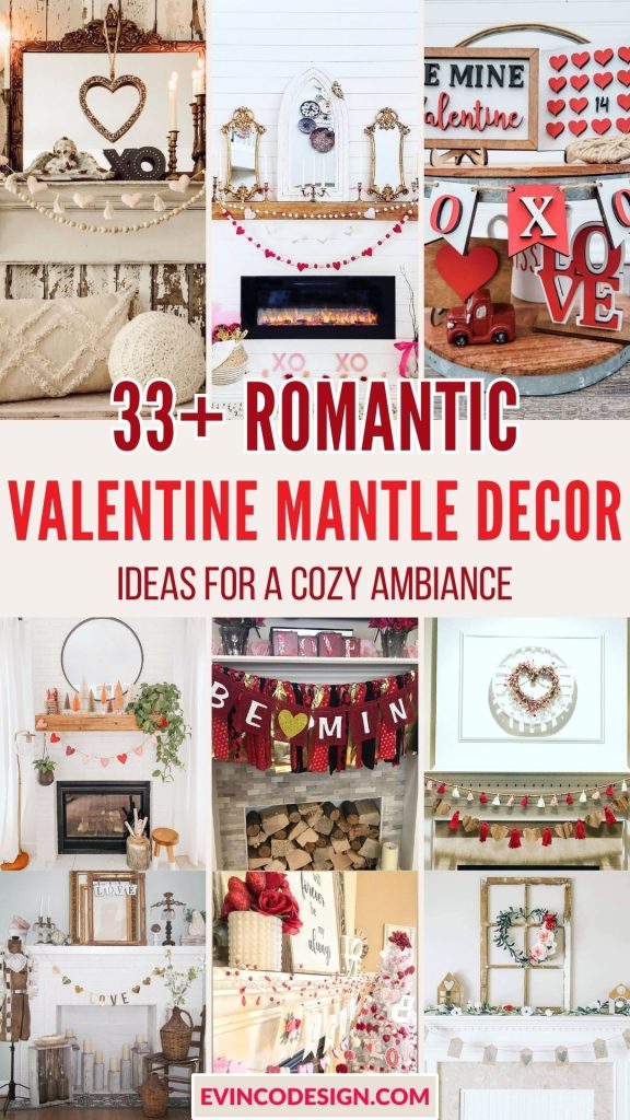 Romantic Valentine Mantle Decor Ideas for a Cozy Ambiance