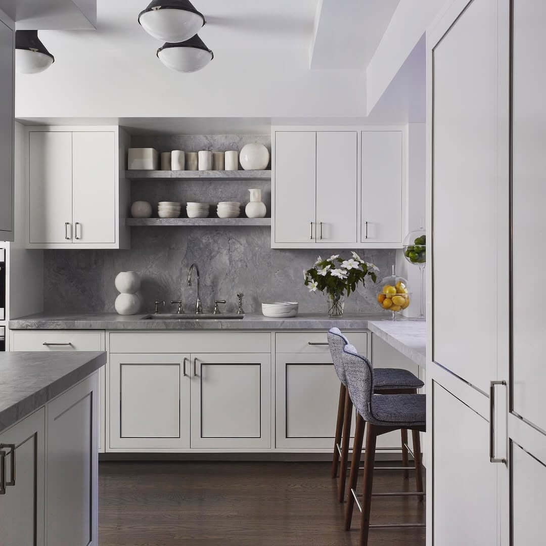 Image showcasing 29 Stylish and Space-Saving Apartment Kitchen Ideas - Evinco Design