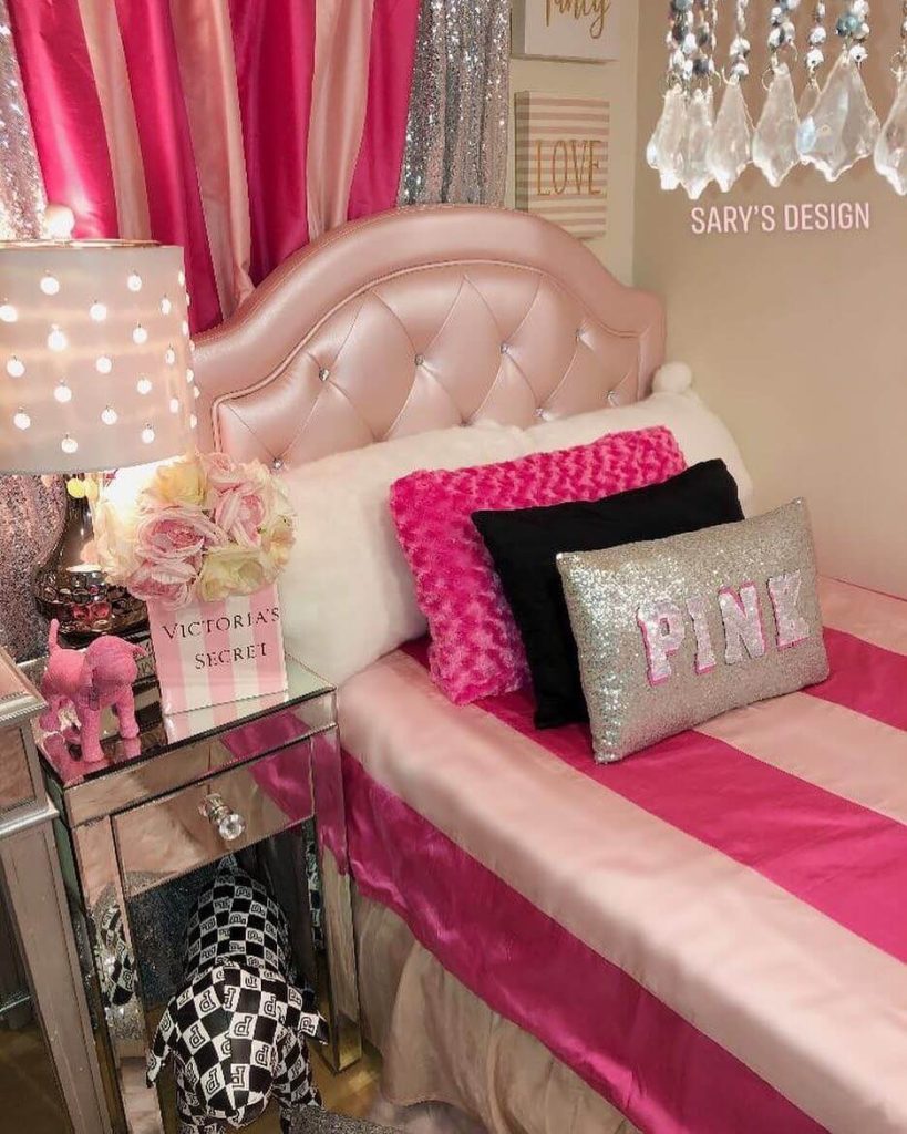 1. Modern Glam with Geometric Accents