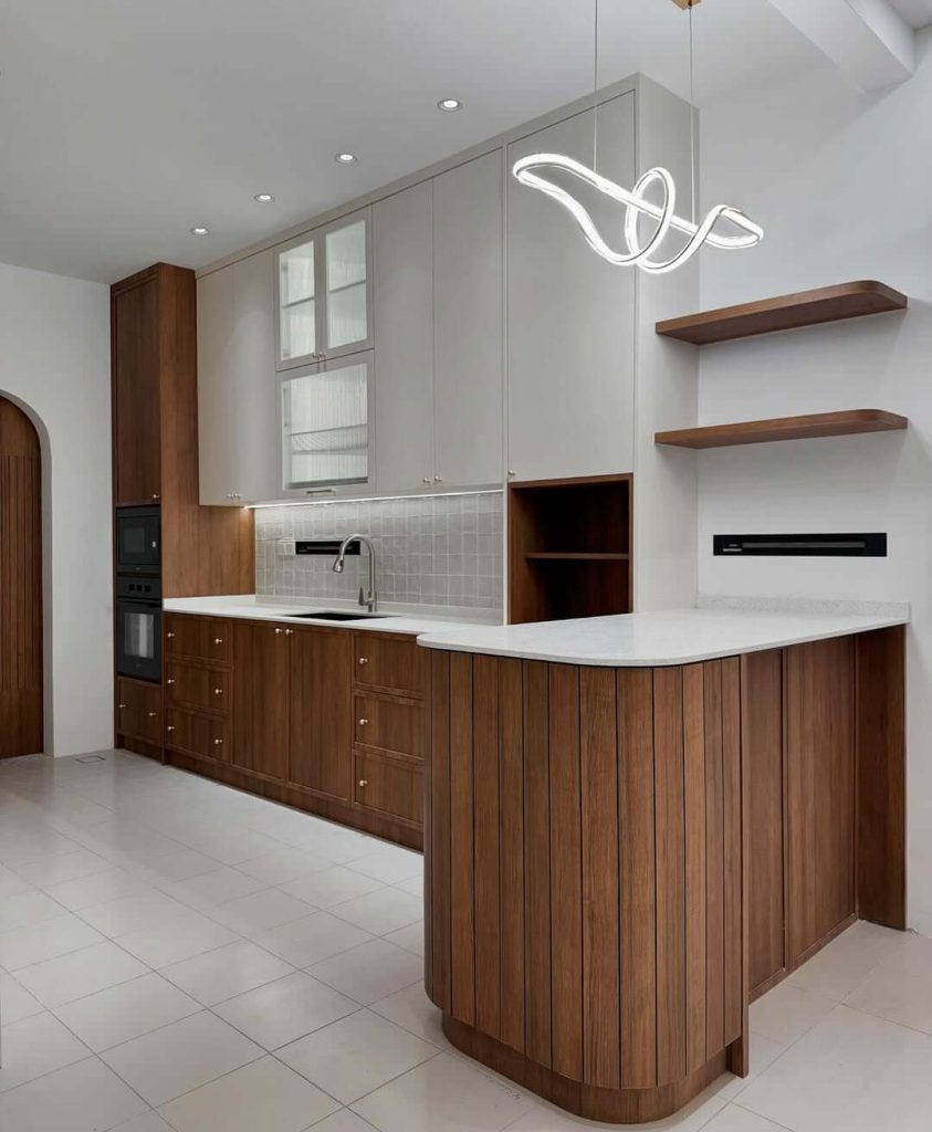 1. Warm Wood Tones for a Mid-Century Modern Feel