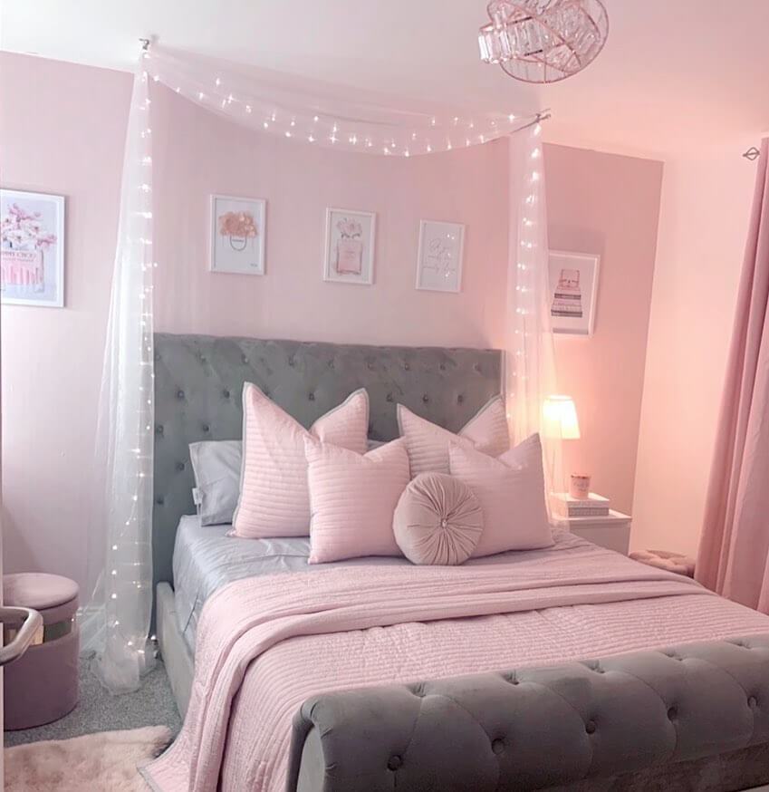 10. Boho Meets Industrial in a Rosy Retreat
