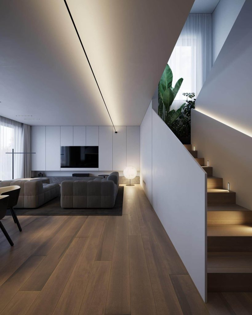 10. Sculptural Minimalism With Natural Warmth
