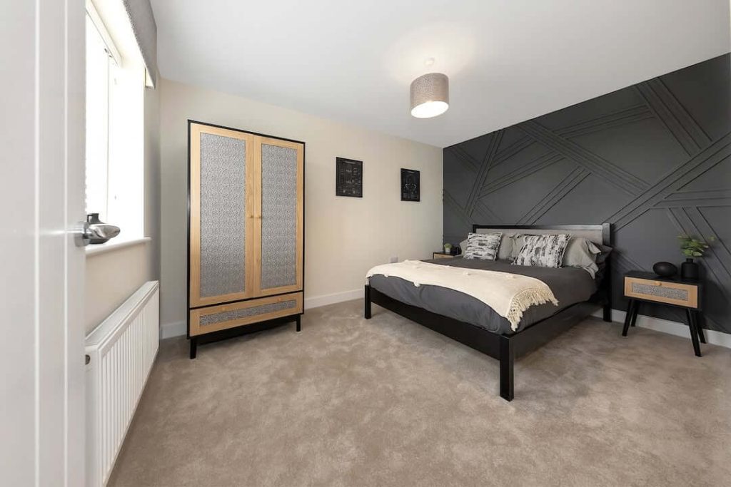 10. Bold Contrast with Geometric Detailing