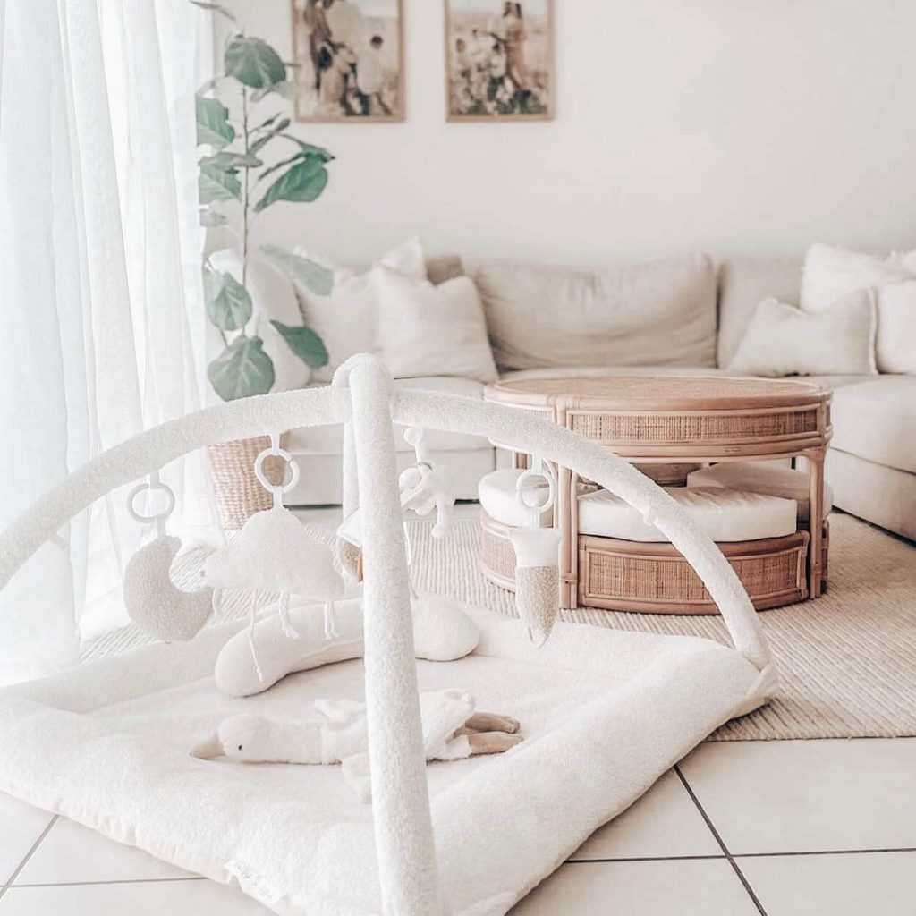 11. Minimalist Play Zone with a Soft Touch