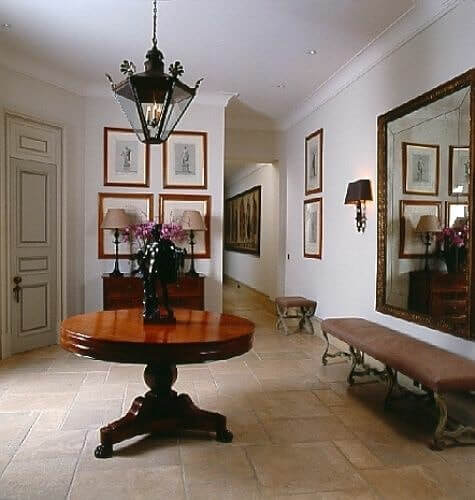 12. Vintage Elegance Framed by Rich Woodwork