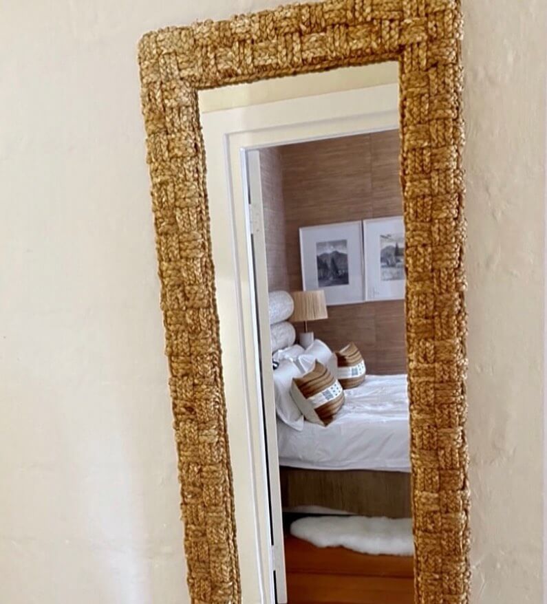 12. Go Coastal with a Braided Jute Mirror Frame