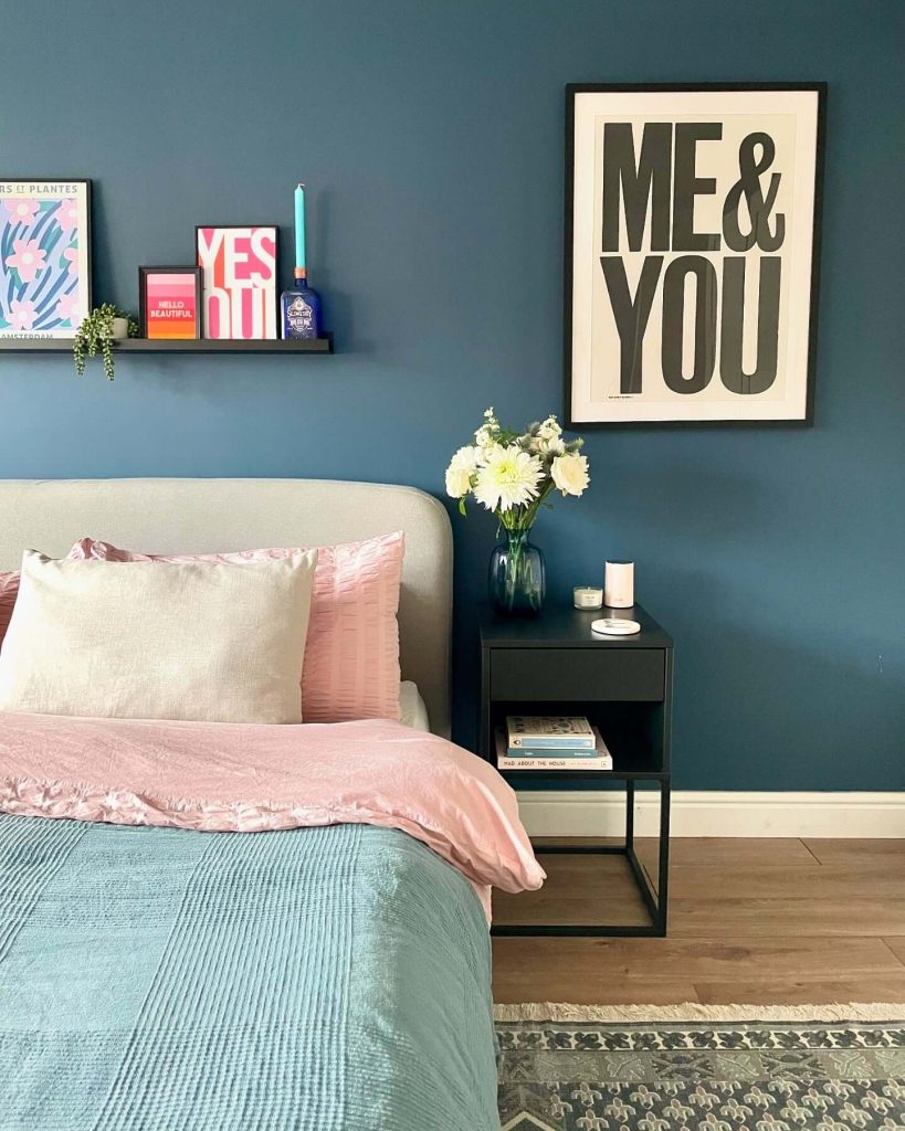 12. Built-In Beauty: Blue Paneling with Practical Appeal