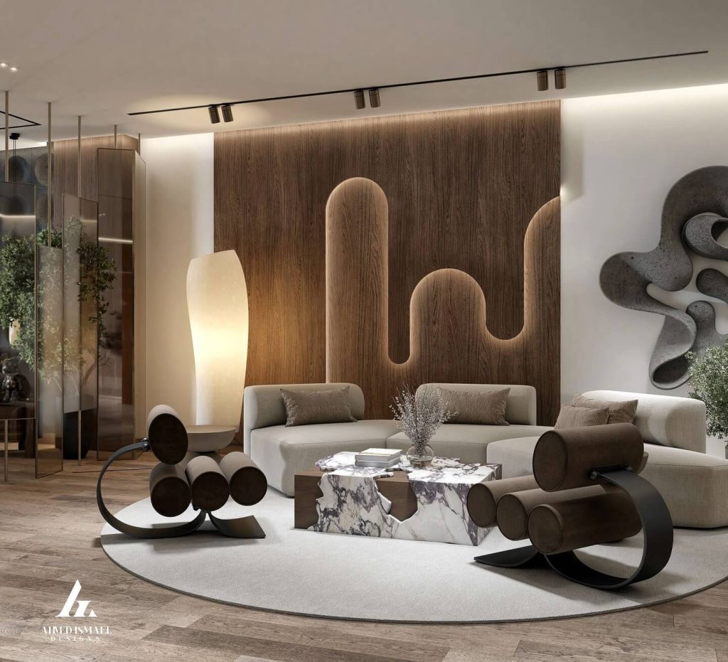 12. Organic Modern With Sculptural Accents