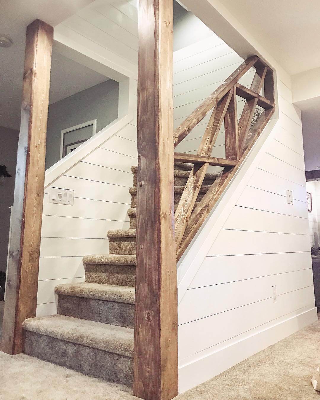 Stunning Shiplap Staircase Ideas That Elevate Any Home Interior