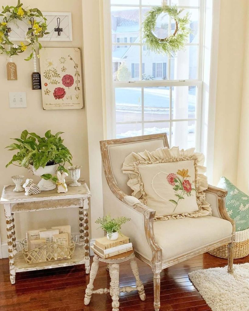 23. Create a Cozy Farmhouse Reading Nook