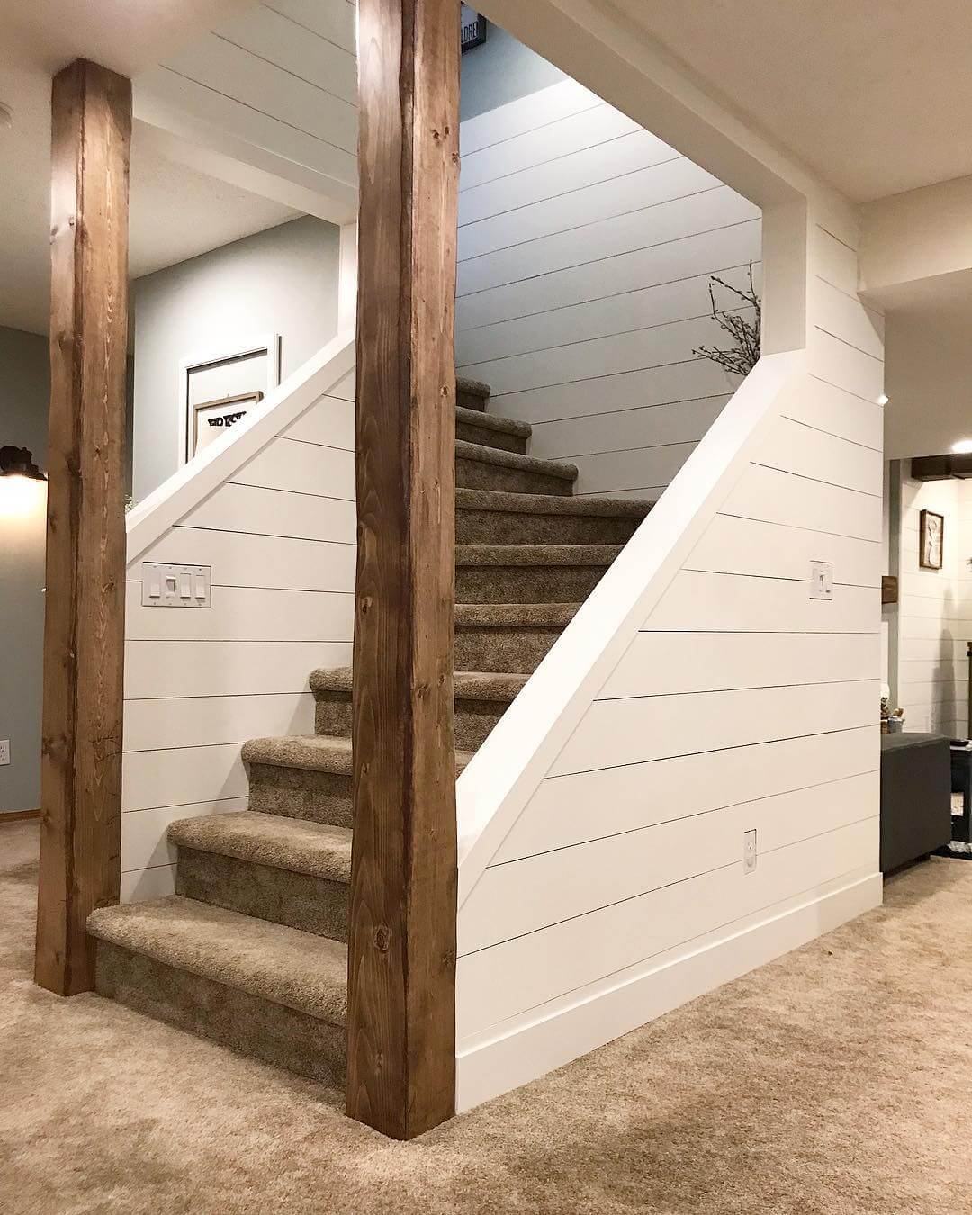 Stunning Shiplap Staircase Ideas That Elevate Any Home Interior