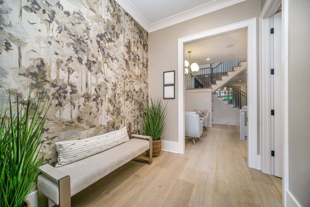 16. Bold Brushstroke Wallpaper for Modern Impact