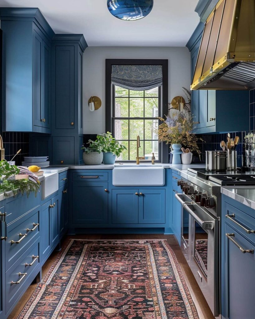 19. Moody Drama with Vintage Accents and Modern Brass