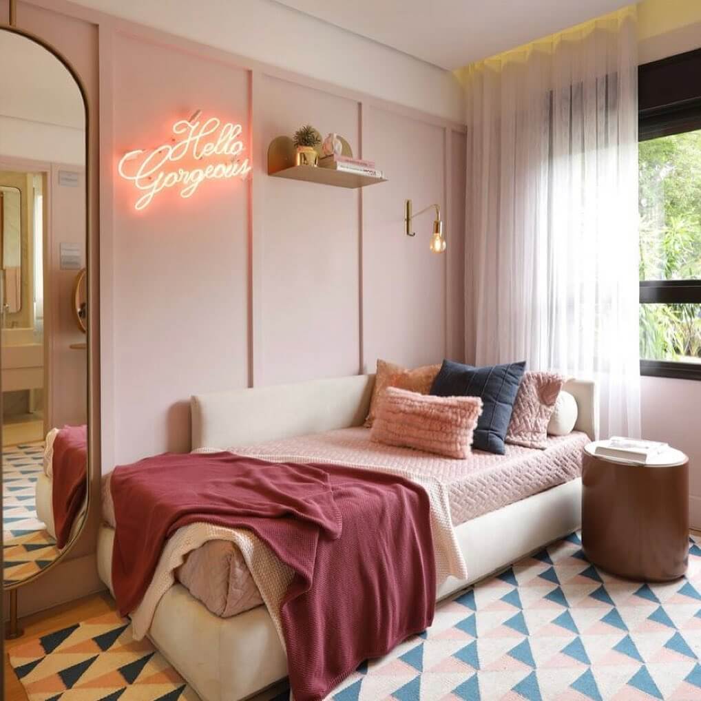 2. Chic Minimalism with a Happy Touch
