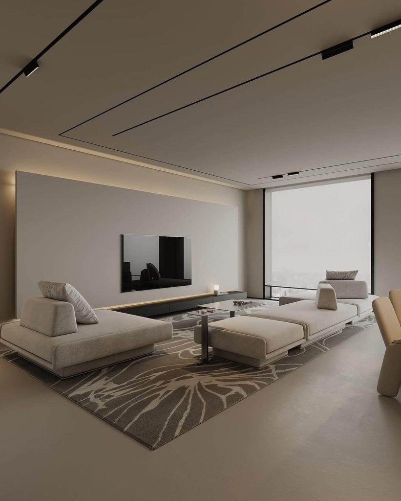 2. Minimalist Luxury in Monochrome Tones