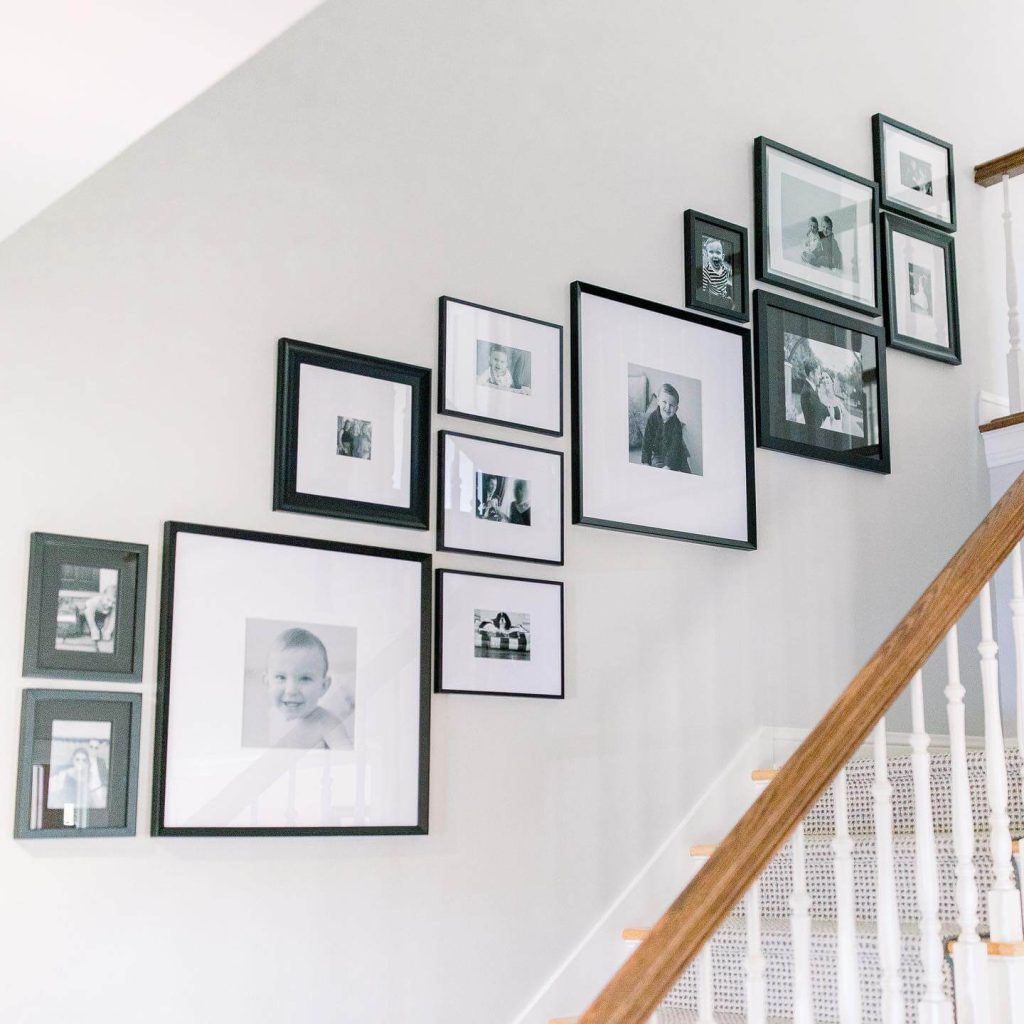 2. Tell Your Family’s Story with a Staircase Gallery Wall