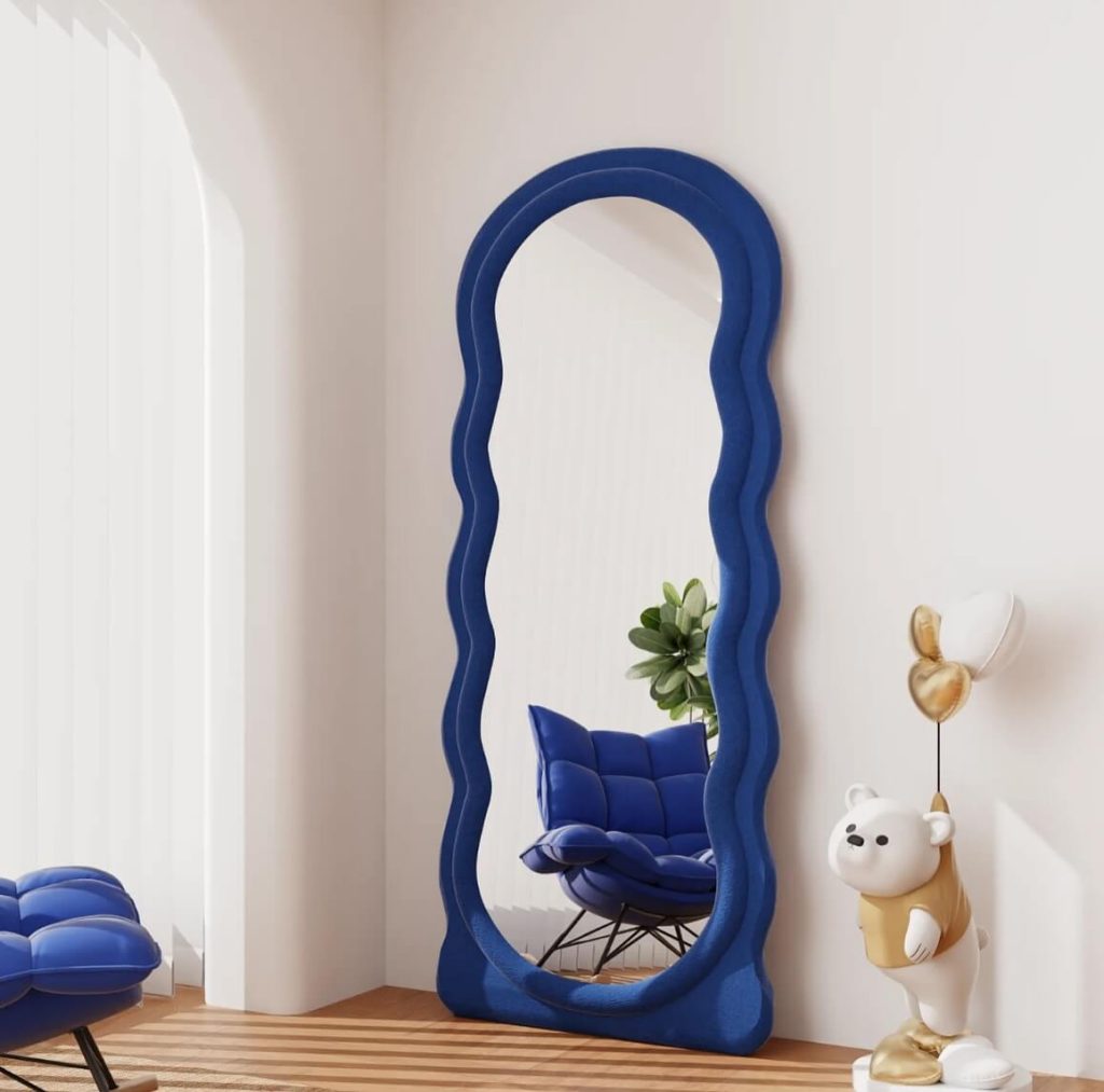 21. Make a Bold Artistic Statement with a Sculptural Mirror