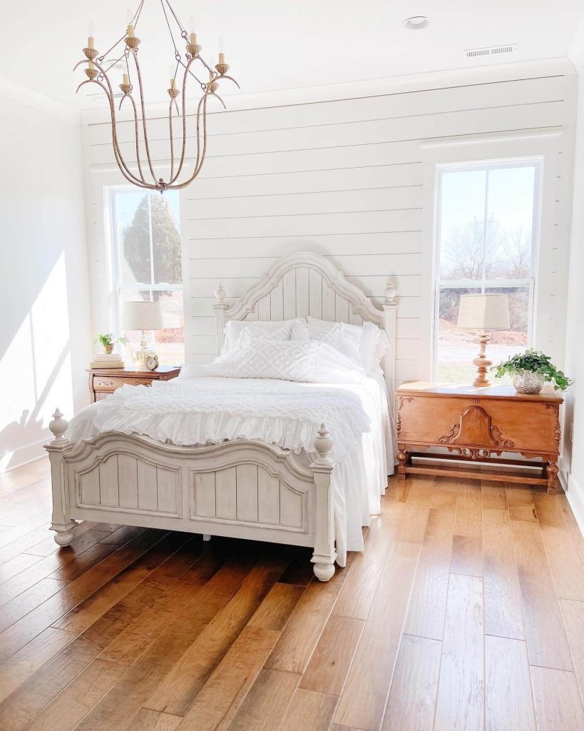 23. Light-Filled Serenity with Classic Shiplap and Vintage Touches