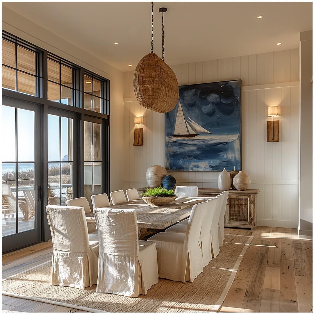 33 Coastal Dining Room Ideas That Bring the Beach to Your Home - Evinco ...