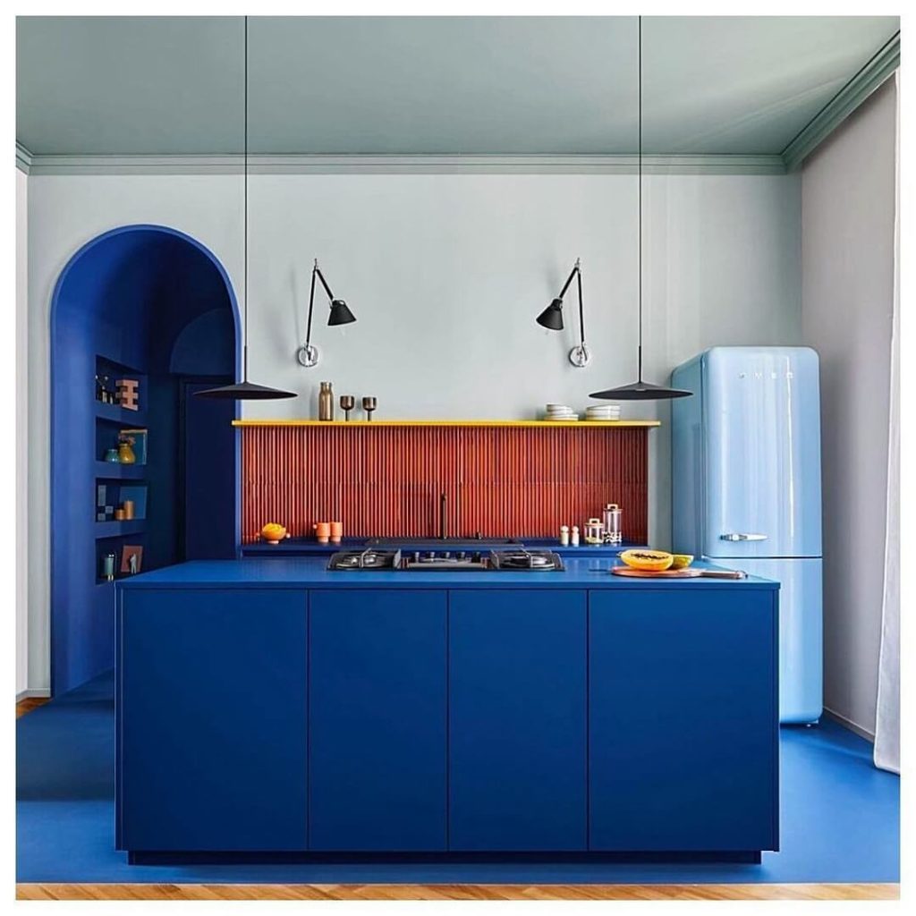 25. Bold and Artistic with Primary Color Pop