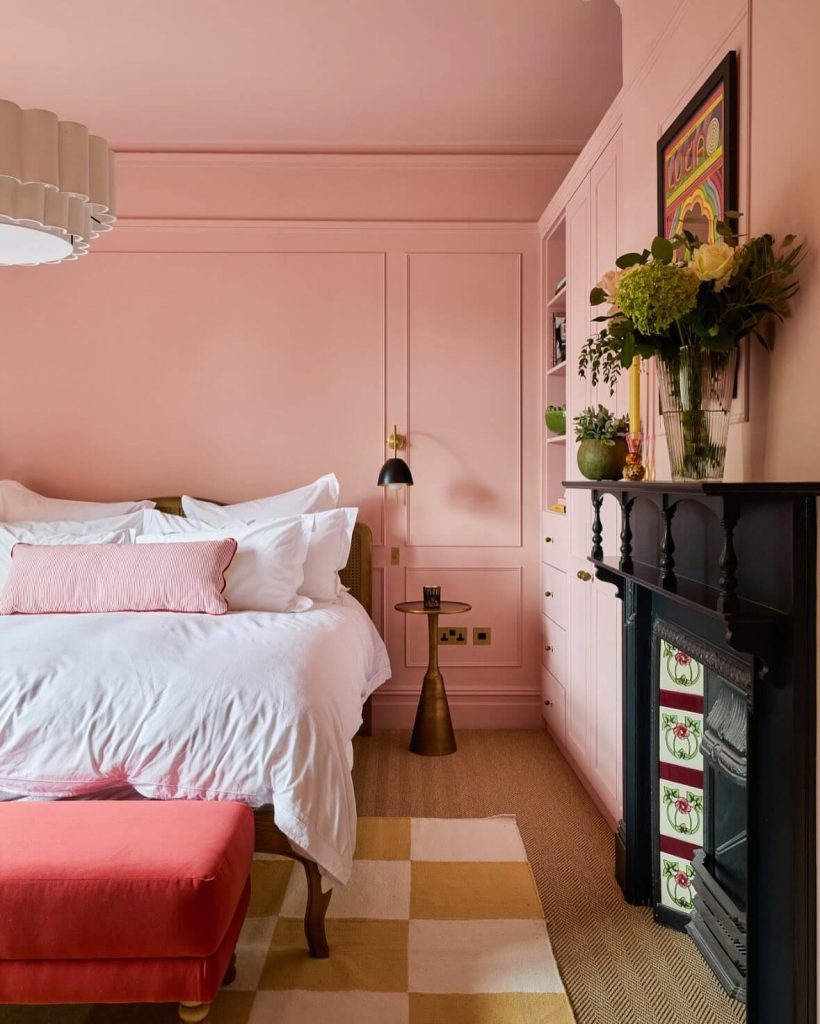 26. Delicate Florals and Ruffled Pink Charm