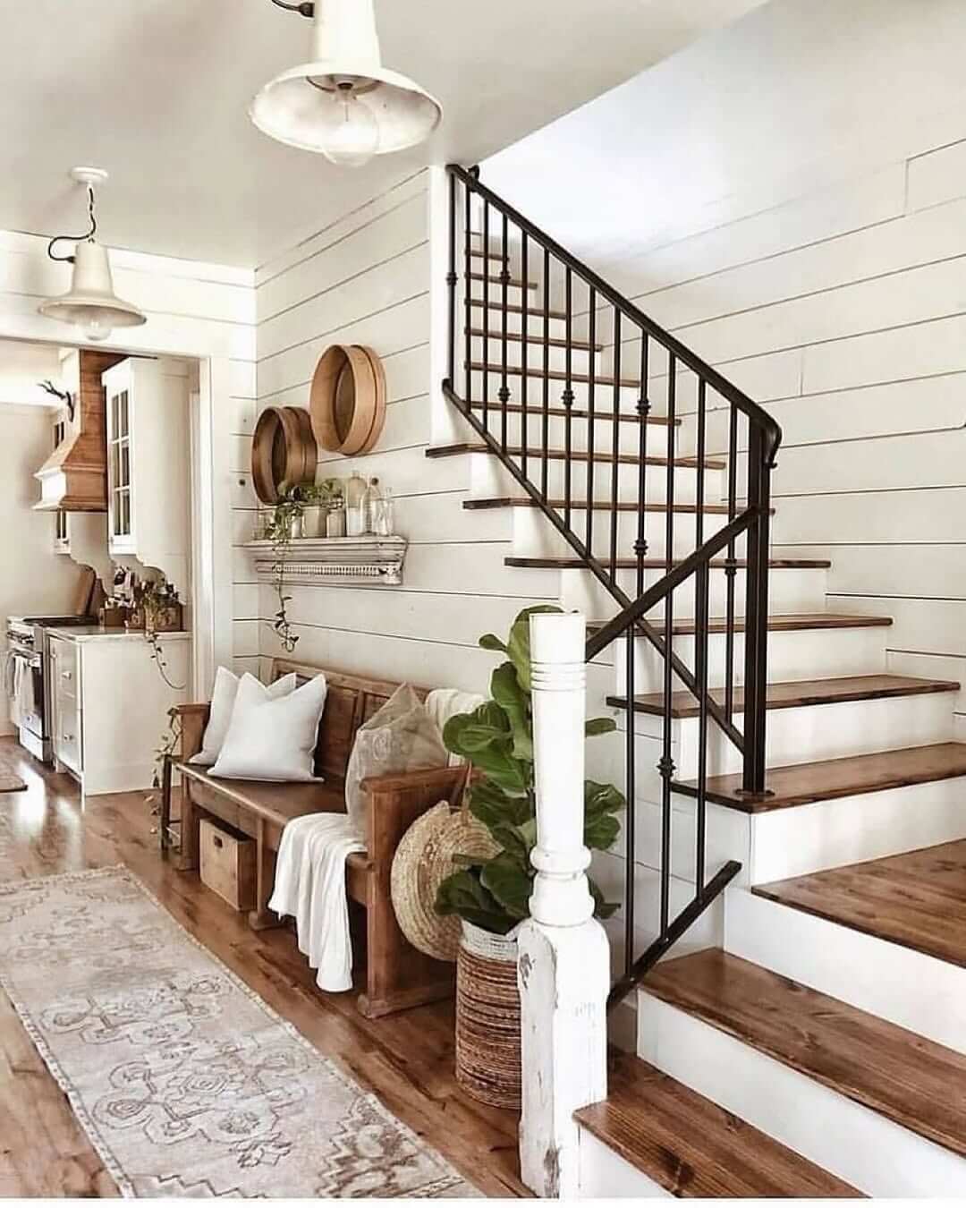 Stunning Shiplap Staircase Ideas That Elevate Any Home Interior