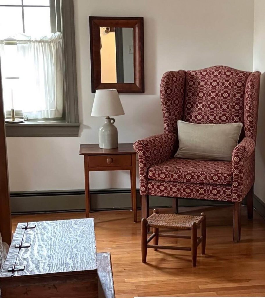 4. Vintage Wingback with Colonial Charm