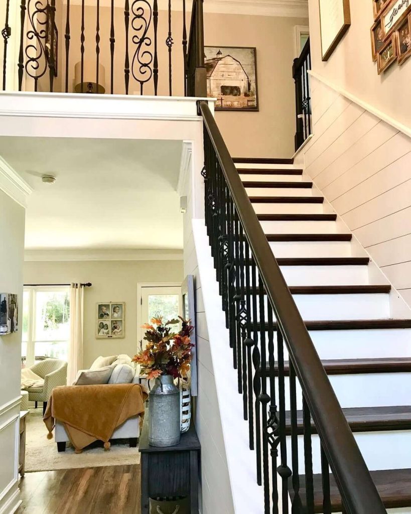 5. Transitional Elegance with Vintage Details