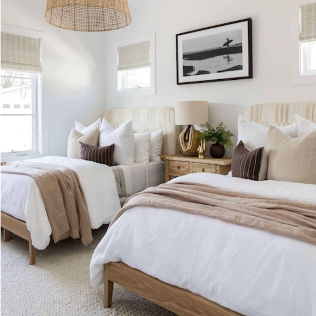 5. Bold Nautical Glam with Patterned Wallpaper