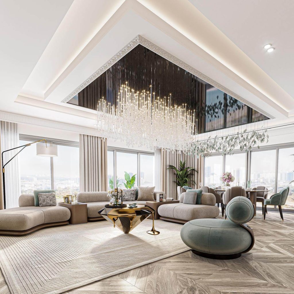 5. Penthouse Glam With a Skyline View