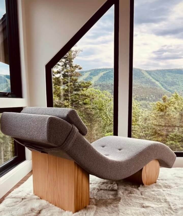 5. Modern Lounger for Scenic Bedroom Retreats