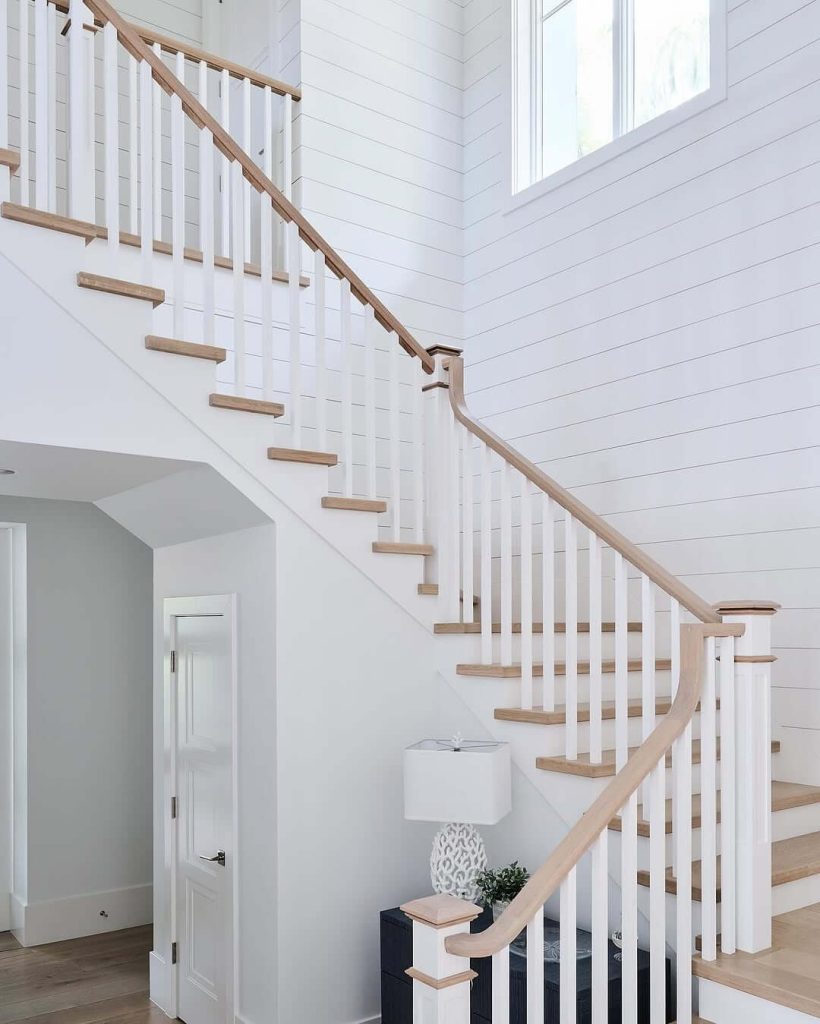 6. Airy and Bright Coastal Staircase