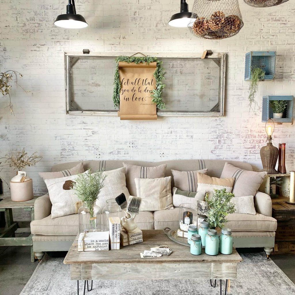 6. Eclectic Farmhouse with DIY Charm