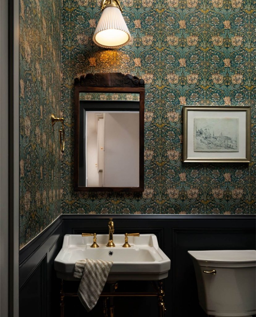 7. Vintage Elegance With Dark Floral Drama
