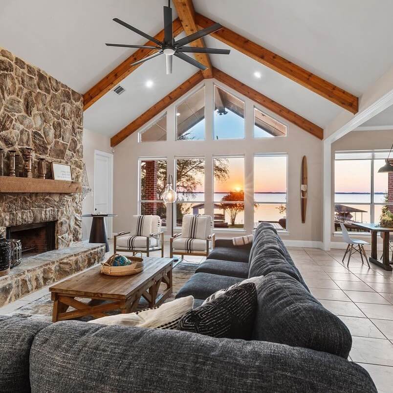 7. Rustic Simplicity with a View