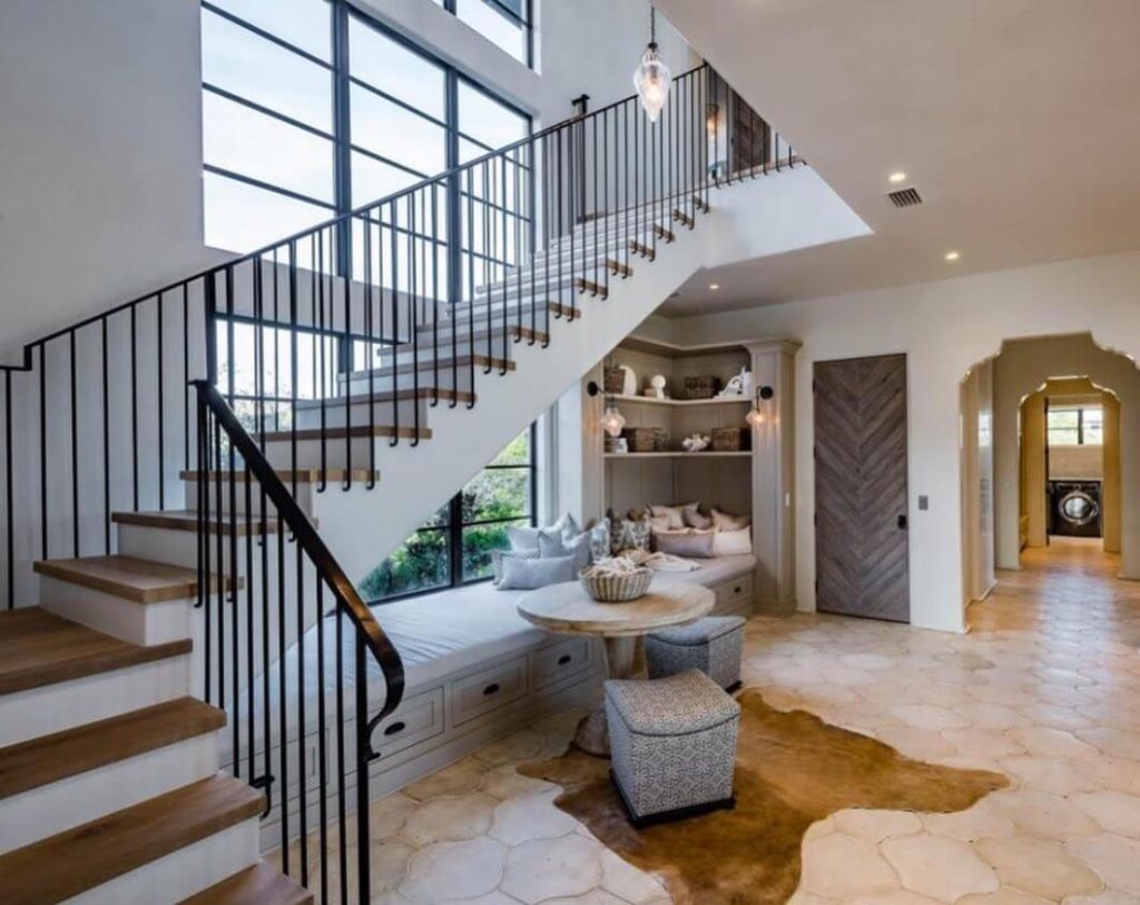 8. Modern Mediterranean Lounge Staircase