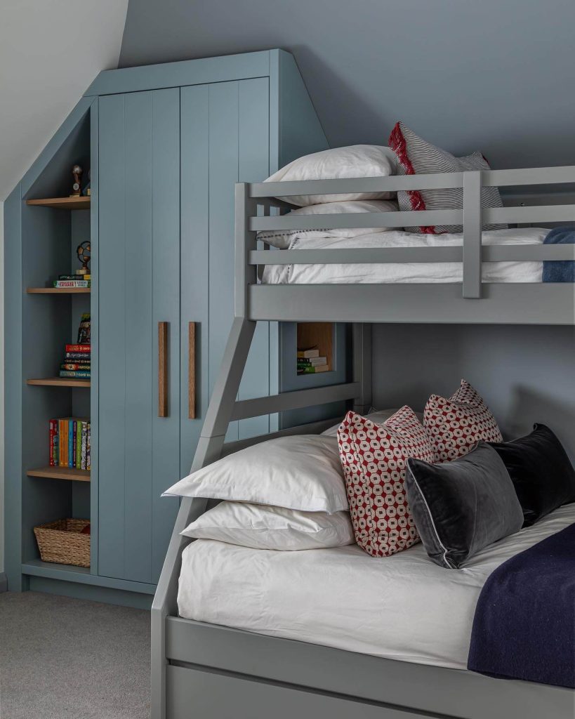 9. Crisp & Clean: Two-Tone Blue with Modern Touches