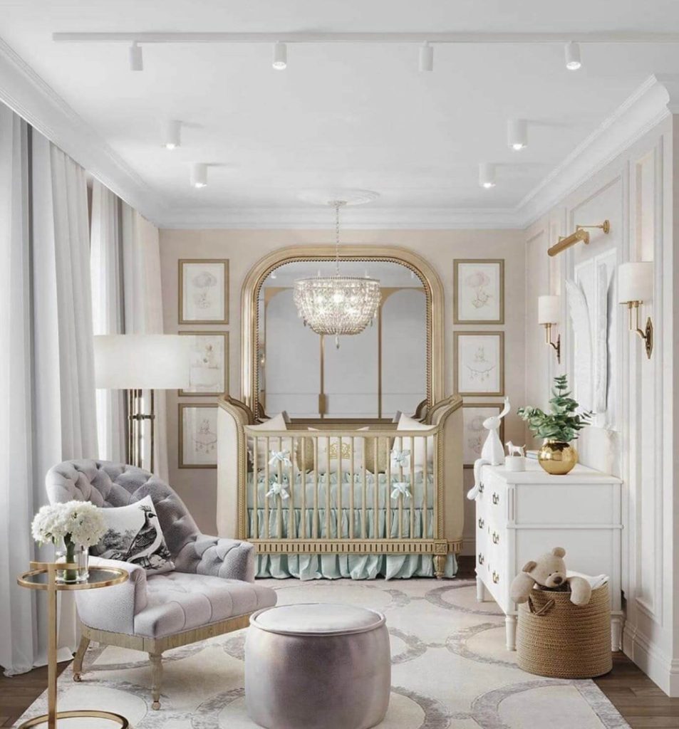 9. Regal Elegance for a Luxe Little One