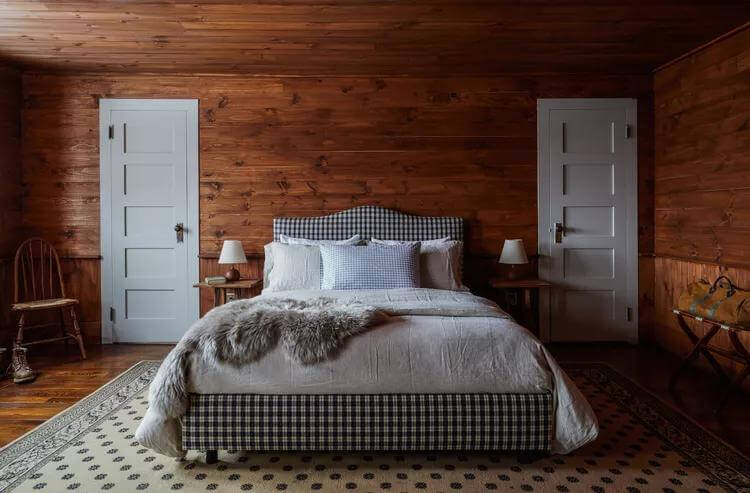 Cozy Room Decor Ideas Wood Paneled Bedroom